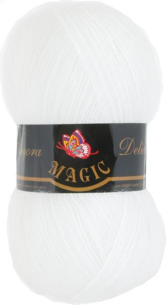 Пряжа Magic Angora Delicate цвет 1101 белый