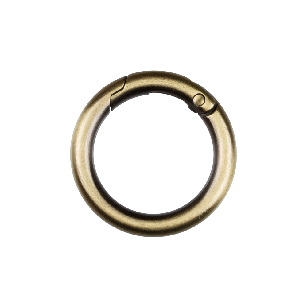 Кольцо-карабин 25 мм, цвет золото