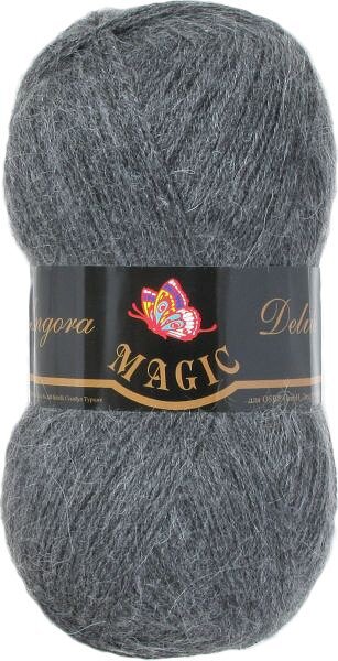 Пряжа Magic Angora Delicate цвет 1130 темно-серый меланж