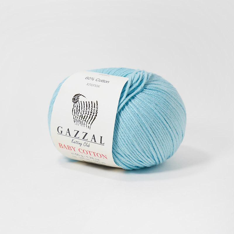 Gazzal Baby Cotton 3451 бледная бирюза