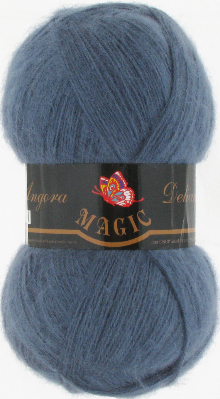 Пряжа Magic Angora Delicate цвет 1134 темно-джинсовый