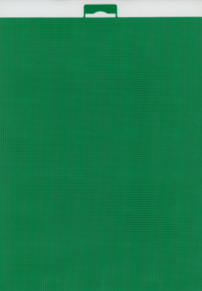 Канва ПЛАСТИКОВАЯ 21*28 цвет Зеленый (№14)
