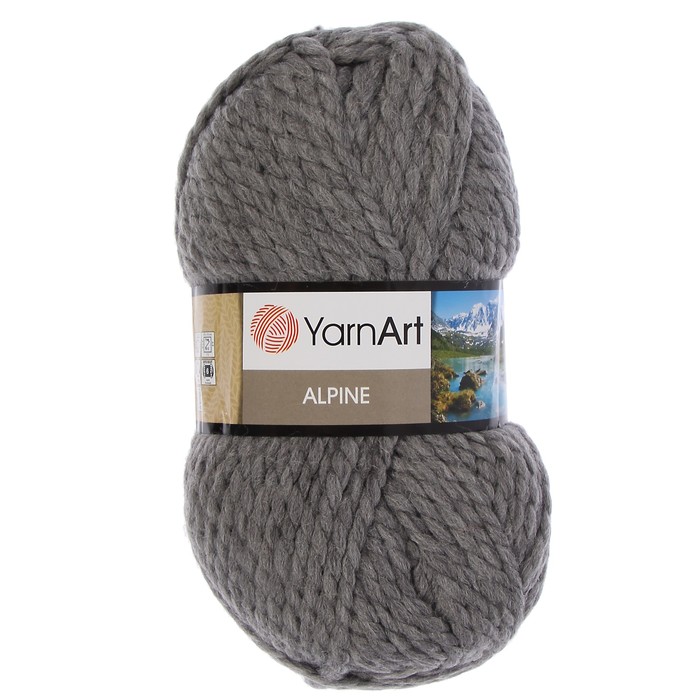 Пряжа Yarnart Alpine цвет 344 серый