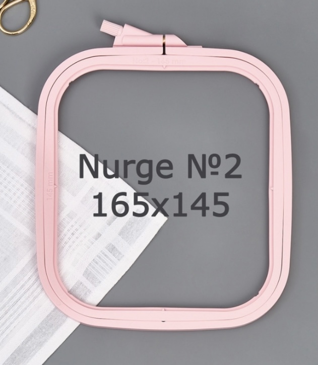 Пяльцы Nurge ^ 2 , цвет розовый, 165*145 мм