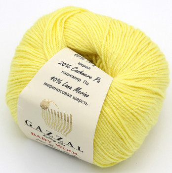 Gazzal Baby Wool 833 лимон