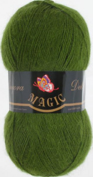 Пряжа Magic Angora Delicate цвет 1108 зеленый кедр