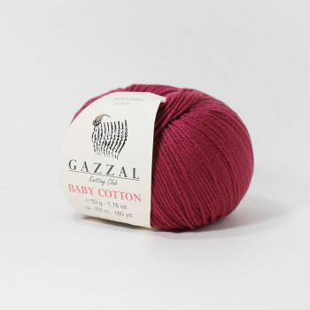 Gazzal Baby Cotton 3442 бордо