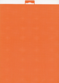 Канва ПЛАСТИКОВАЯ 21*28 цвет Оранжевый (№14)