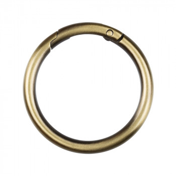 Кольцо-карабин 40 мм, цвет золото