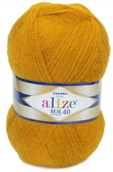 Alize Angora Real 40 цвет №645 горчичный