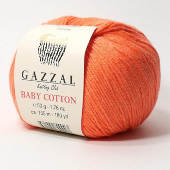 Gazzal Baby Cotton 3459 оранжевый неон