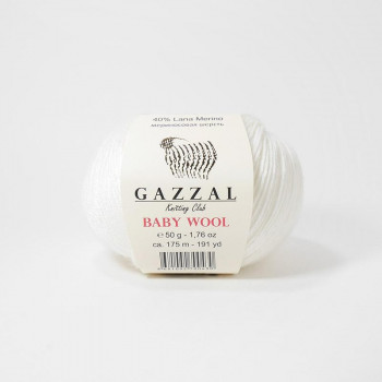 Gazzal Baby Wool 801 белый